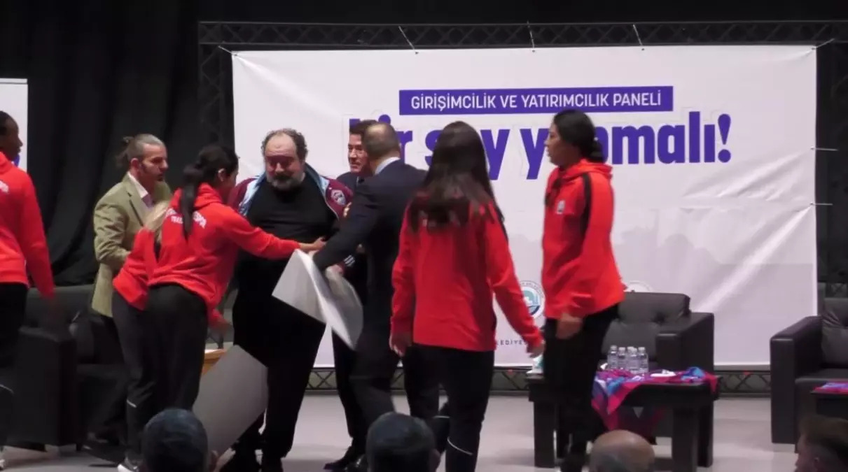 Ünlü iş insanı Nevzat Aydın, panelde fenalaştı