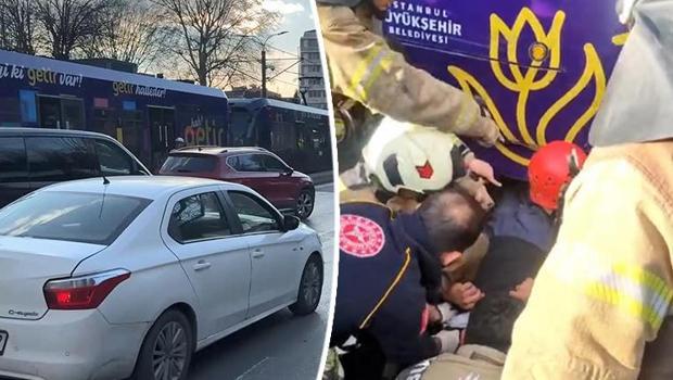 Beyoğlu’nda 1 kişi tramvayın altında kaldı: Durumu ağır