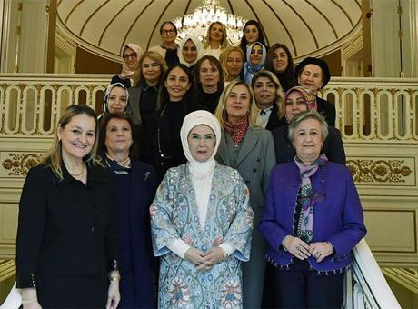 Emine Erdoğan, TOGEM-DER Yönetim Kurulu üyeleriyle buluştu