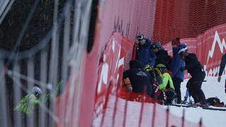 Yokuş aşağı – Bormio – Sarrazin antrenmanda ciddi şekilde düştü