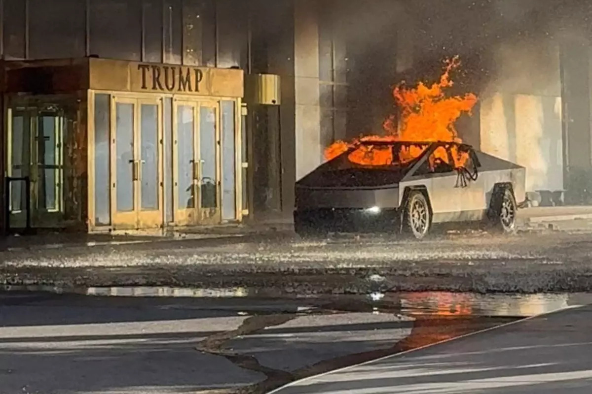 Trump’ın otelinin önünde patlatılan Tesla ile ilgili dikkat çeken detay